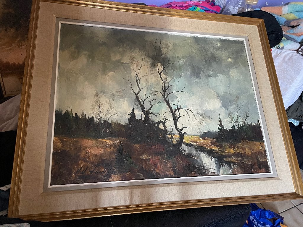 Peinture, Antiquités & Art, Art | Peinture | Classique, Peinture à l'huile, Paysage, Enlèvement, Impressionniste