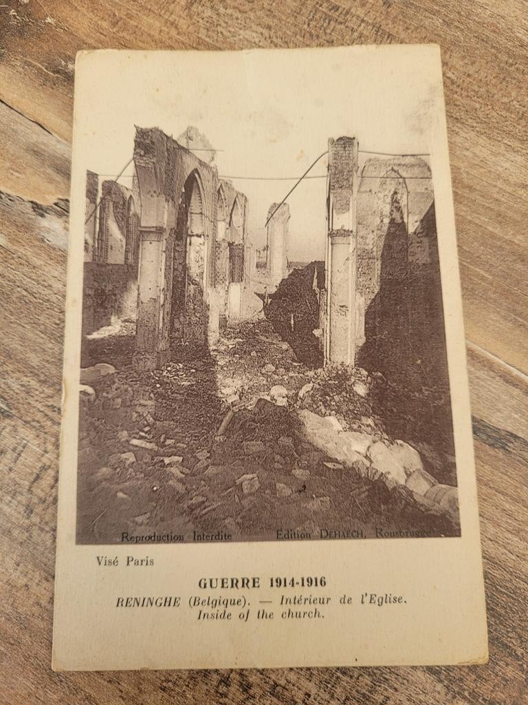 Guerre 1914-1916 - Reninghe (Belgique), Enlèvement ou Envoi