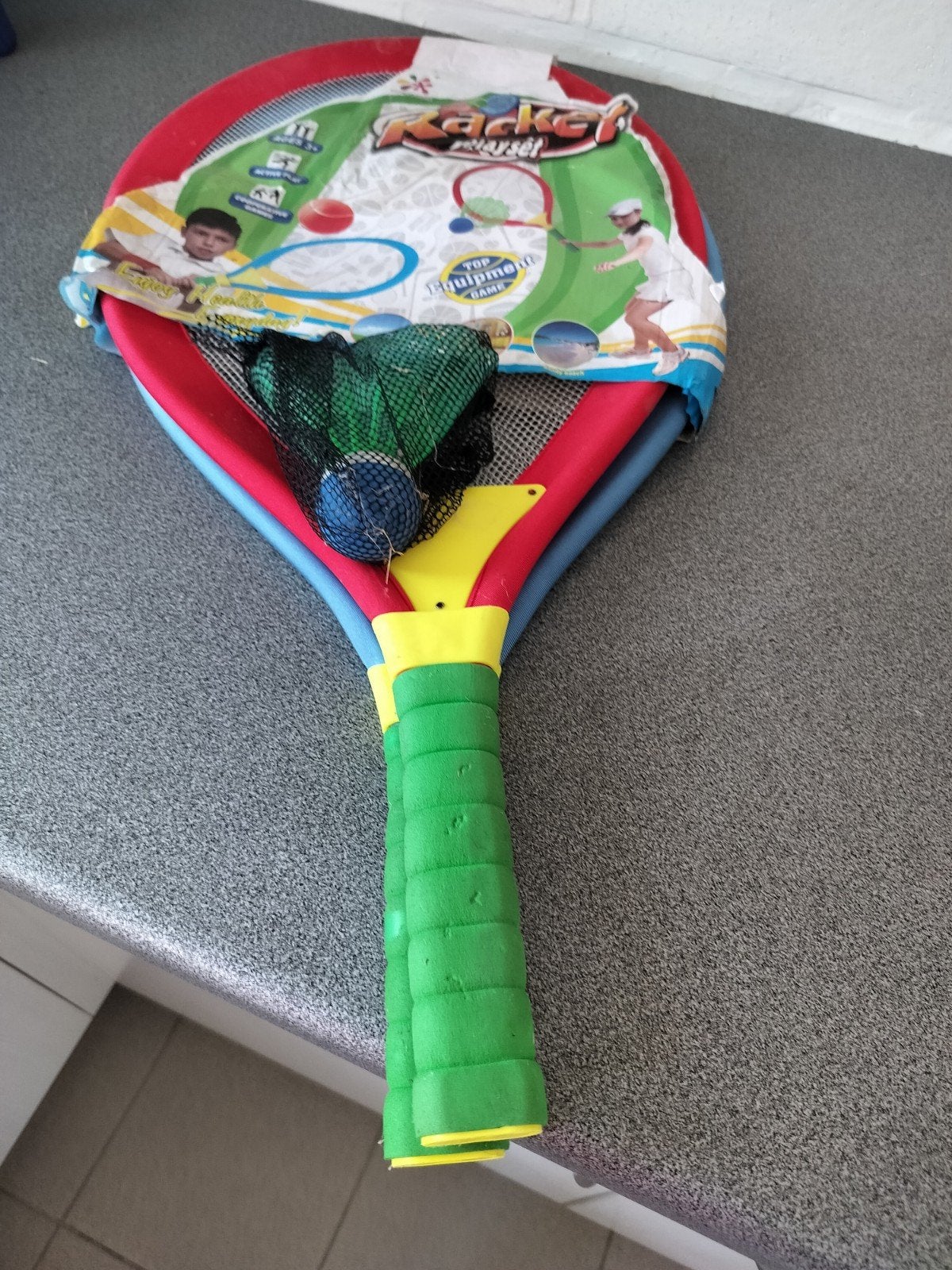 badminton set voor kleuters, Ophalen