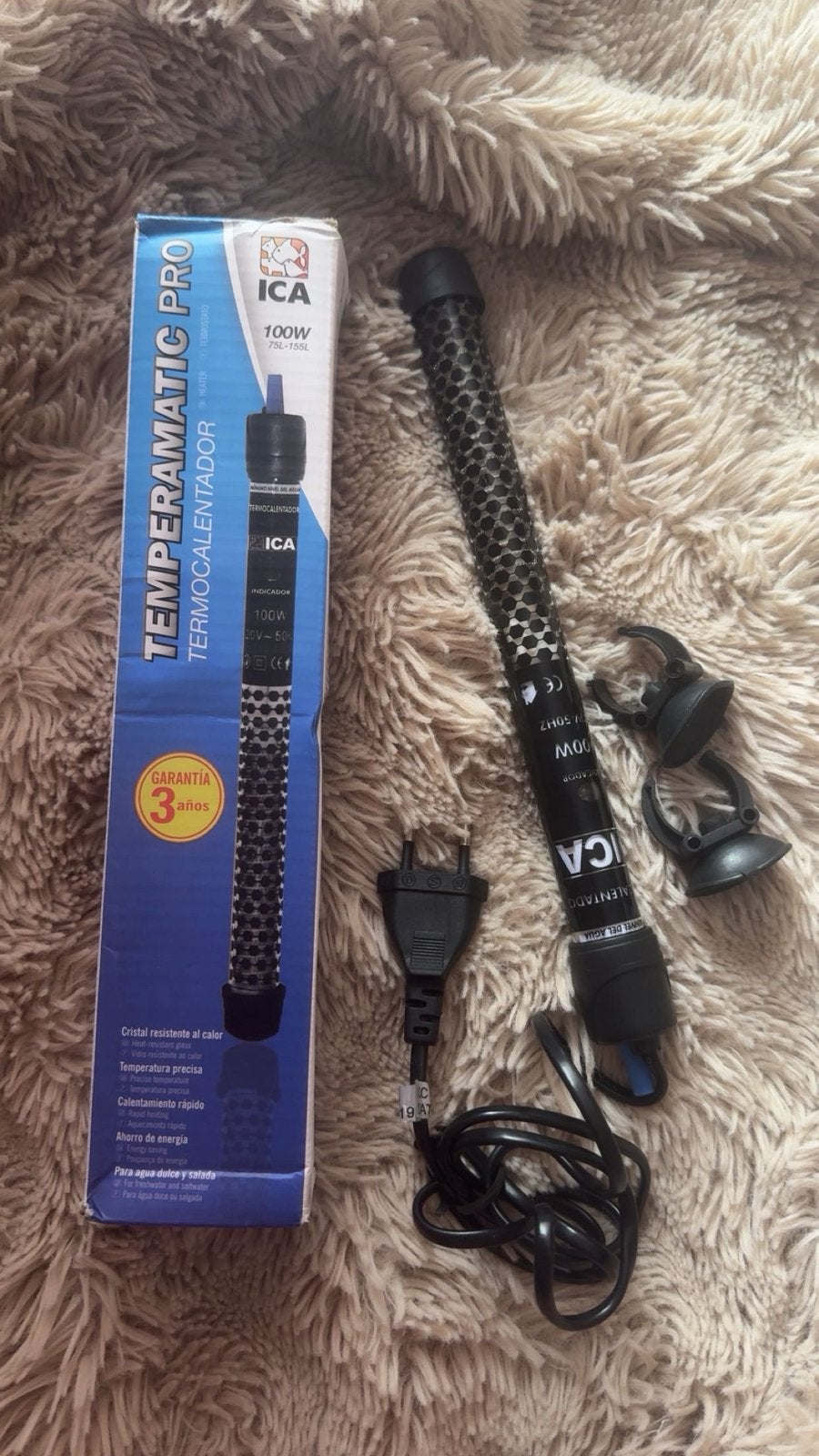 Réchauffeur d'aquarium ICA Termomatic Pro 100 W — 75-155 L, Animaux & Accessoires, Neuf, Éclairage ou Chauffage, Chauffage, Autres marques