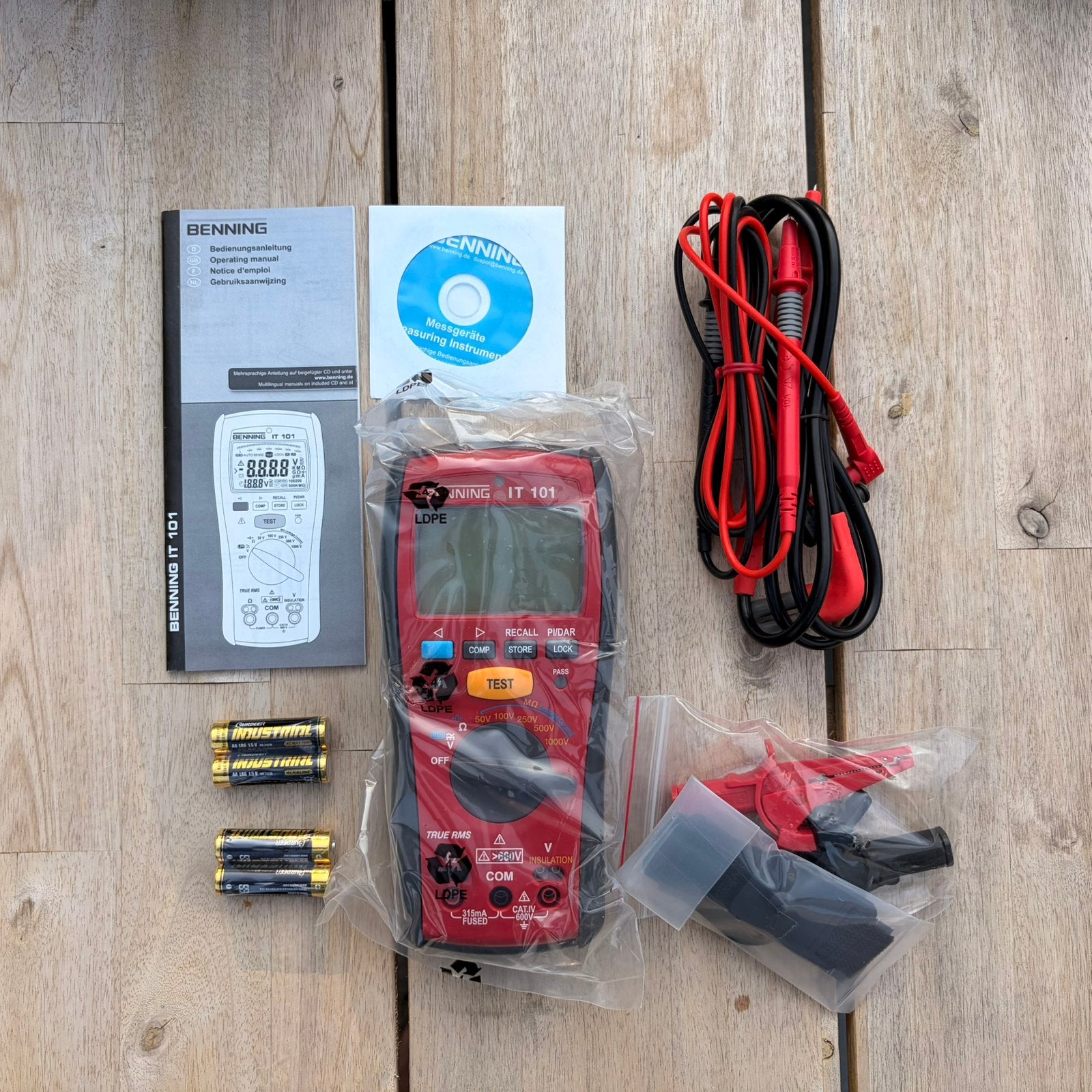Benning IT 101 Isolatie-weerstandstester Nieuw/Ongebruikt, Ophalen of Verzenden, Zo goed als nieuw, Accessoires