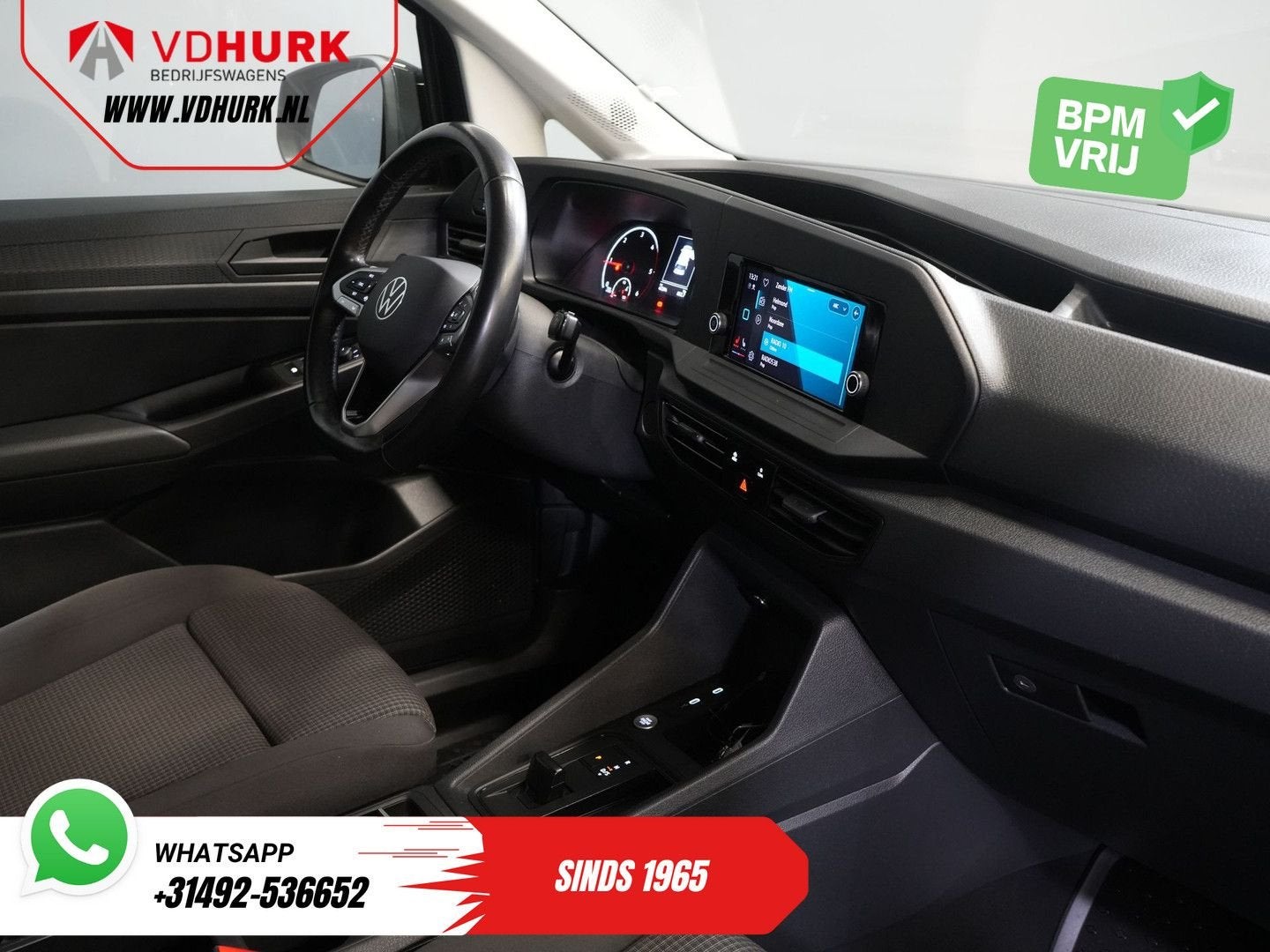 Volkswagen Caddy Cargo Maxi 2.0 TDI 125 pk DSG Aut. Standkac, Automaat, Zwart, Bedrijf, Diesel