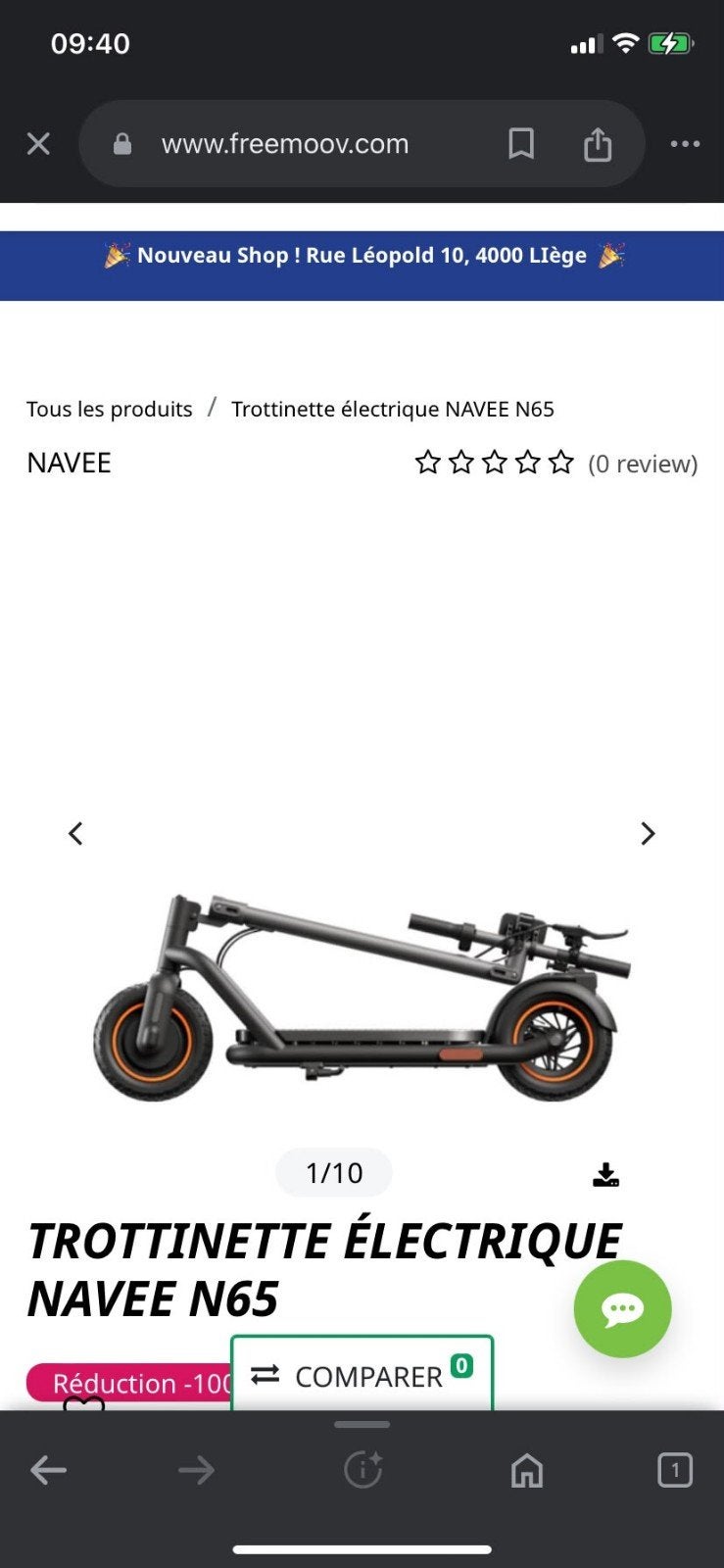 trottinette électrique (Navee N65), Neuf, Autres types, Navee