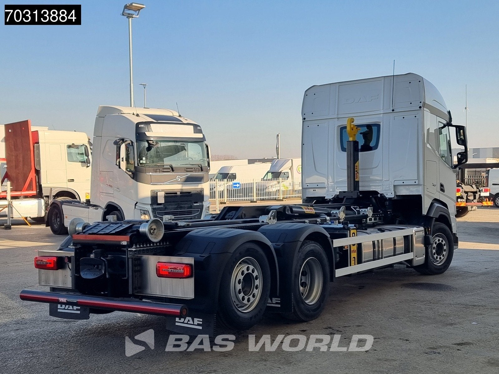 DAF XF 480 6X2 NEW HYVA 26-60S Lift+Steering axle Standklima, Auto's, Automaat, Euro 6, Wit, Bedrijf