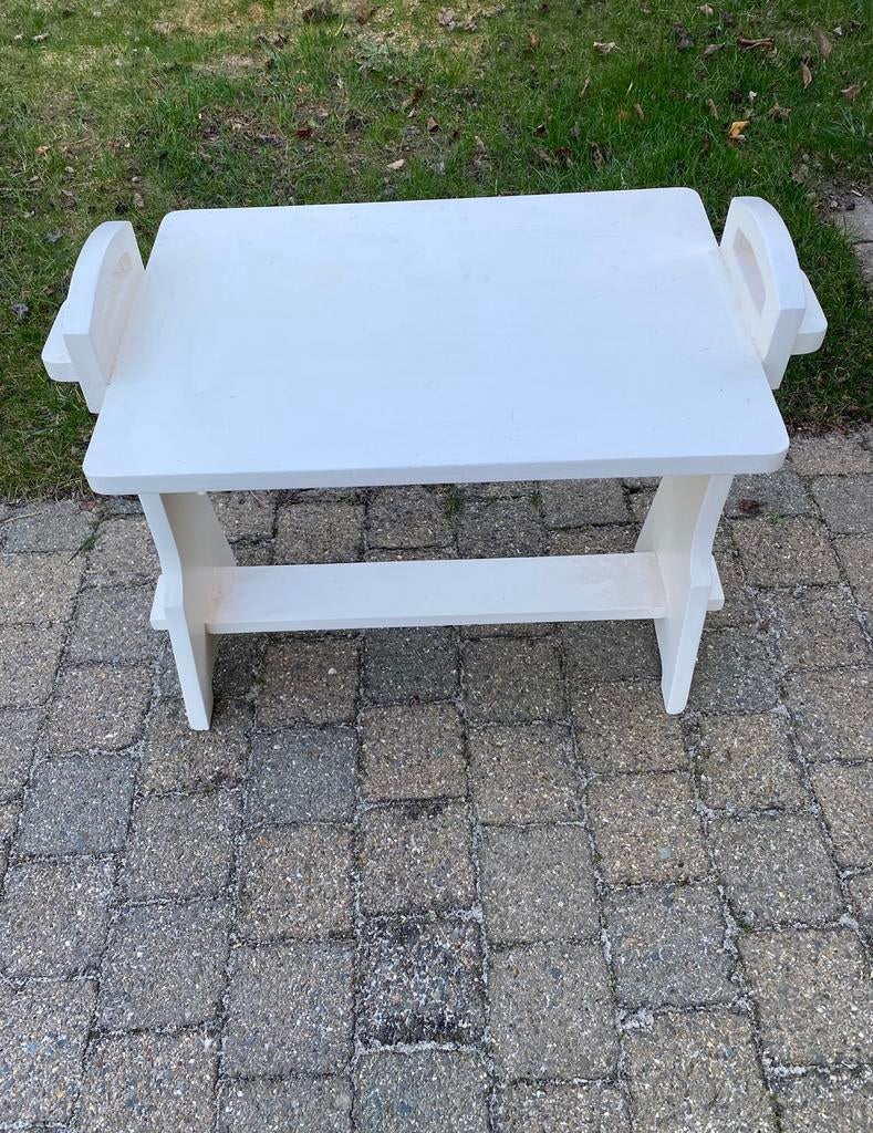 Table d’appoint / desserte en bois peint, 55 à 75 cm, 45 à 60 cm, Enlèvement, Utilisé