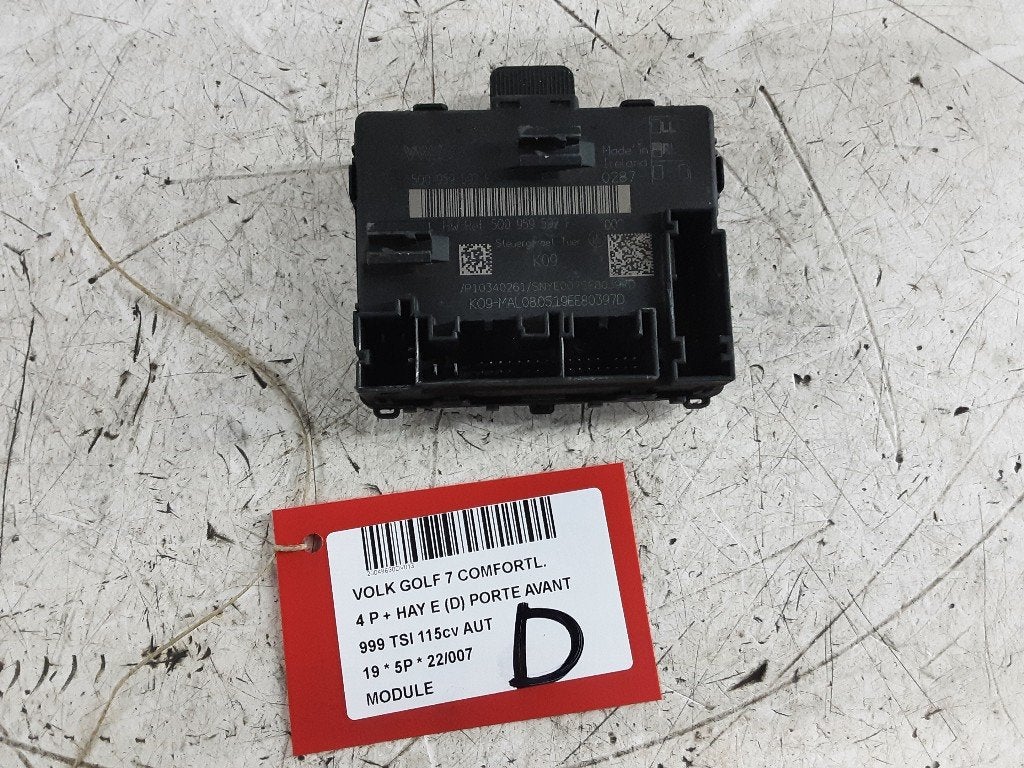 UNITE ELECTRONIQUE Volkswagen Golf VII (AUA) (5Q0959592F), Volkswagen, Mevr. I. Hauben, Utilisé, Rue de l'Espoir 34 34
4030  GRIVEGNÉE, BE
