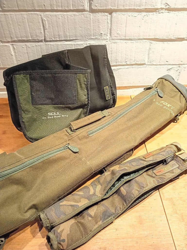 Étui à canne Fox Quiver avec accessoires, Sports nautiques & Bateaux, Enlèvement, Utilisé, Autres types