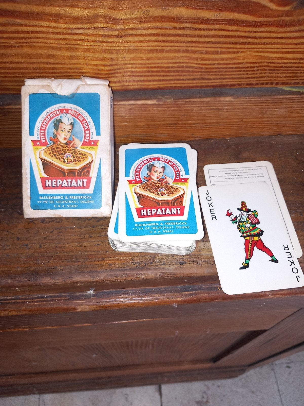 Hepatant Deurne 52 speelkaarten + joker., Verzamelen, Ophalen of Verzenden