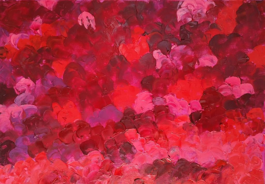Olieverf „Shade of red”, Antiek en Kunst, Kunst | Schilderijen | Abstract, Ophalen