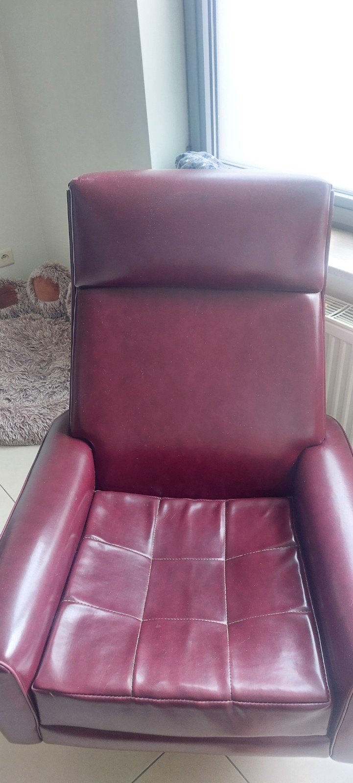 Rode zetel/stoel (zit+lig), Ophalen