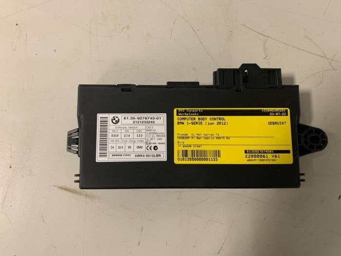 Computer Body Control van een BMW 1-Serie, Gebruikt, -, -, Ophalen of Verzenden