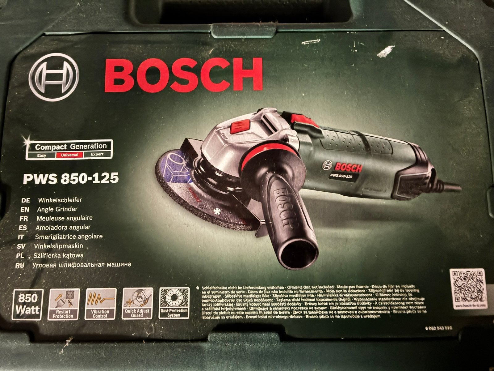 Bosch PWS 850-125 Haakse Slijper (Zo goed als nieuw), Ophalen, Zo goed als nieuw