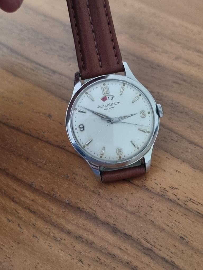 Rare Jaeger lecoultre, Montre-bracelet, Autres marques, Enlèvement ou Envoi, Cuir