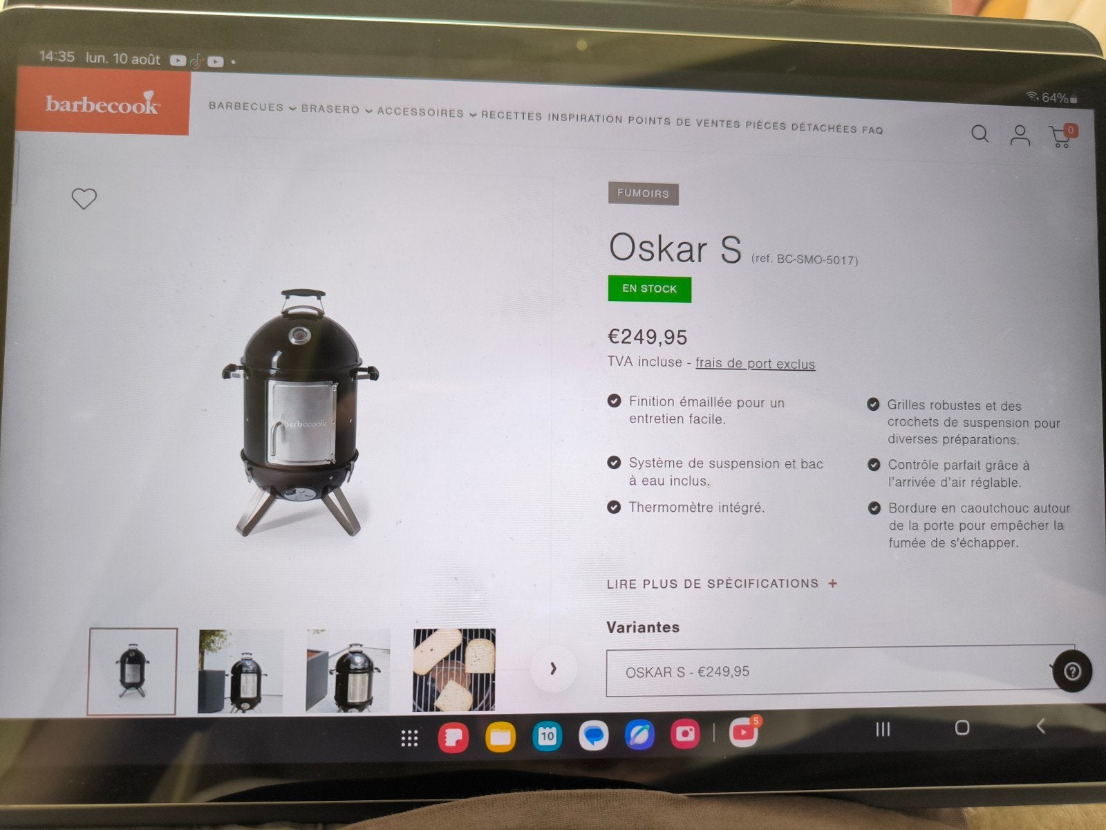 Barbecook Oskar S, Tuin en Terras, Barbecue-accessoires, Zo goed als nieuw