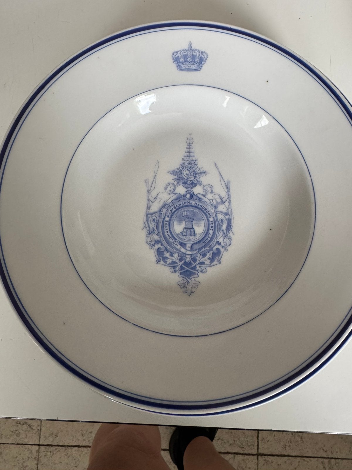 2 diepe borden handbooggilde fort lapin, Ophalen