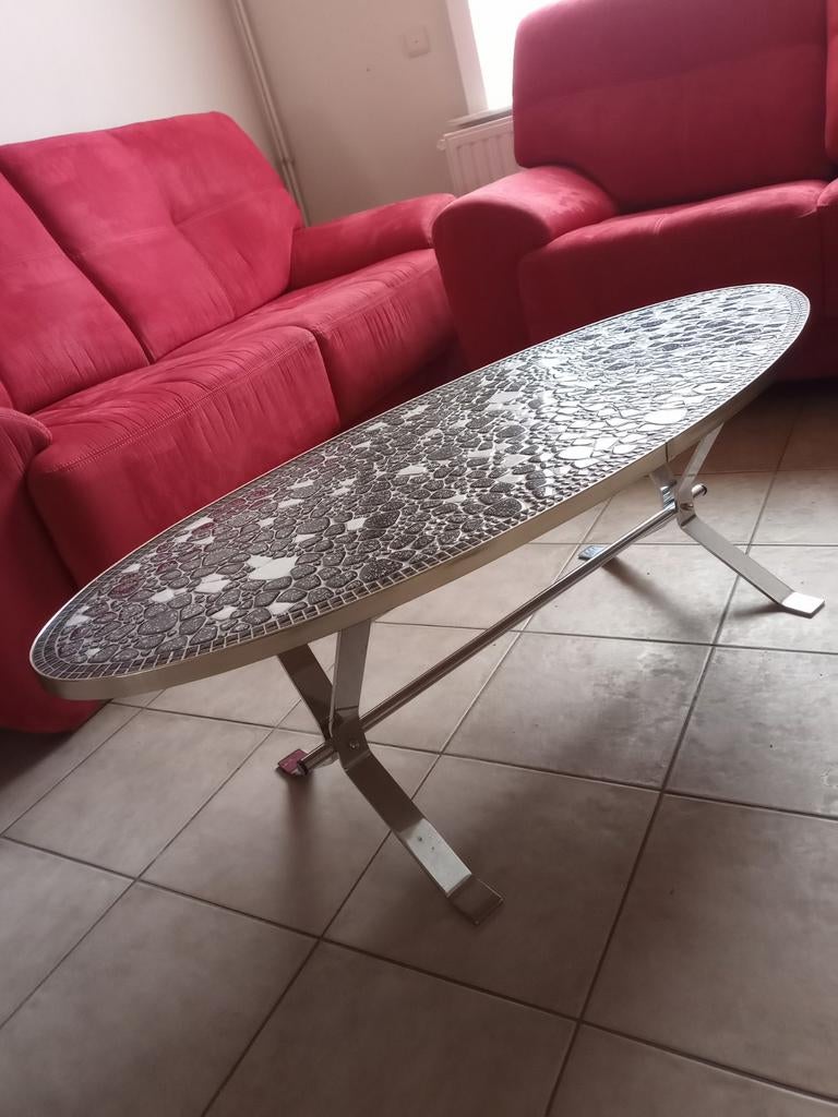 Vintage, retro 60's salontafel., Huis en Inrichting, Ophalen, Gebruikt, 100 tot 150 cm, 50 tot 100 cm