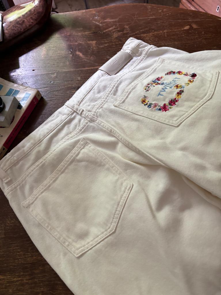 Mooie nieuwe broek twinset, Maat 38/40 (M), Twinset, Wit, Nieuw