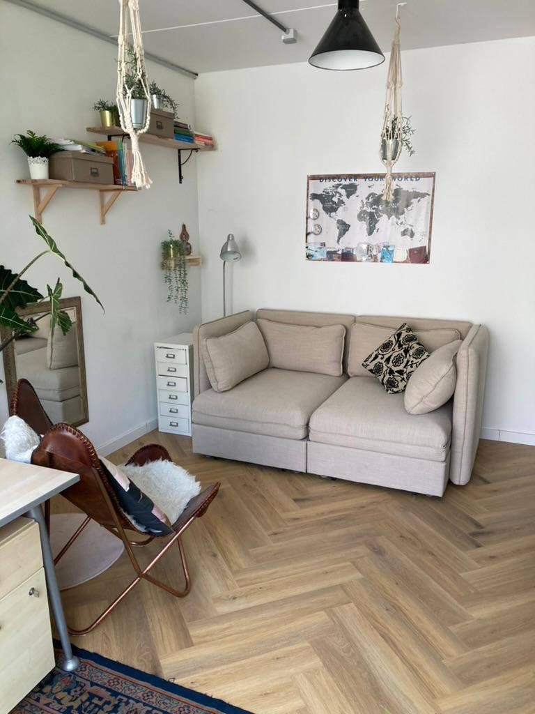 Canapé-lit IKEA Vallentuna (160 x 205 cm), 210 cm, Enlèvement, Utilisé, Crème