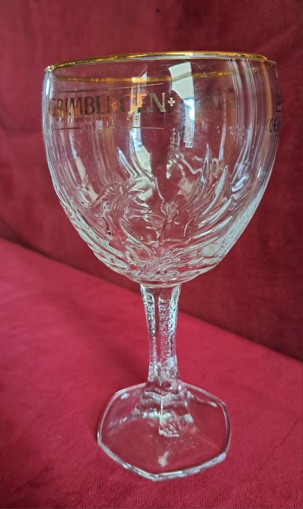 Glas glazen kristallen grimbergen bierglazen, Ophalen
