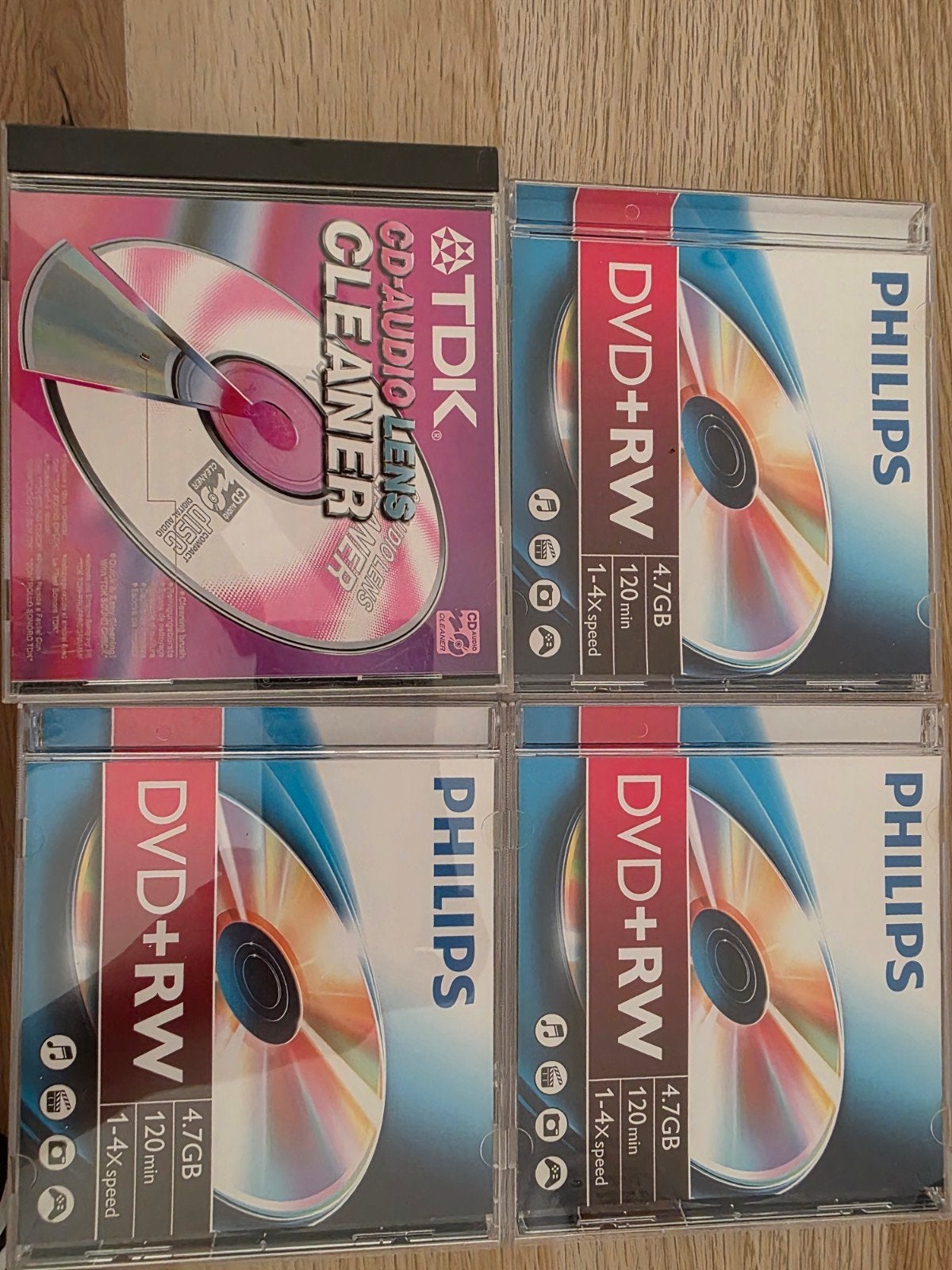 4 lege cd rw nooit gebruikt, Enlèvement