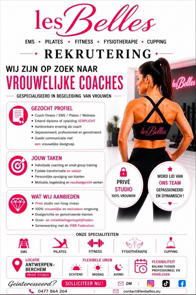 Recherche monitrice pilates et spécialiste cupping, Diversen, Agenda's, Ophalen of Verzenden
