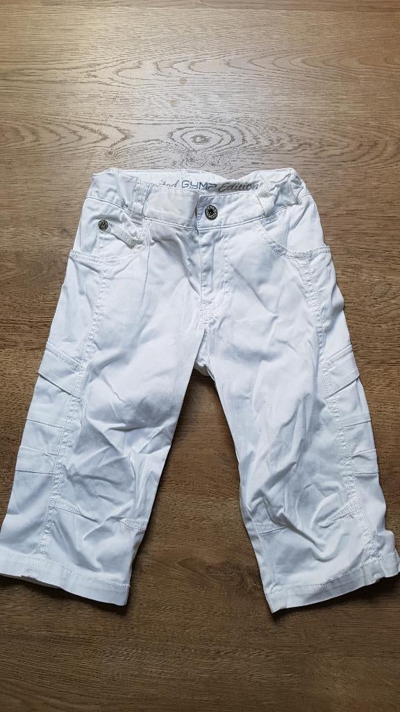 witte short of bermuda Gymp Limited maat 122 - communie, Kinderen en Baby's, Kinderkleding | Maat 122, Broek, GYMP., Ophalen of Verzenden