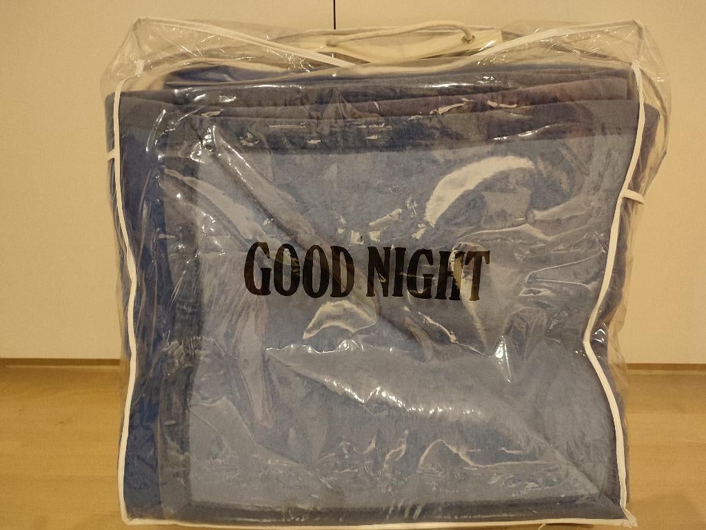 Beddengoed: GoodNight wollen deken, 220cmx220cm, Ophalen, Gebruikt, Blauw, Tweepersoons