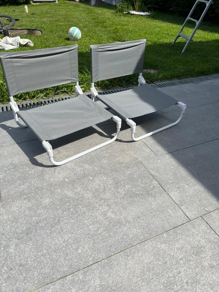 2 chaises de plage, Enlèvement, Utilisé
