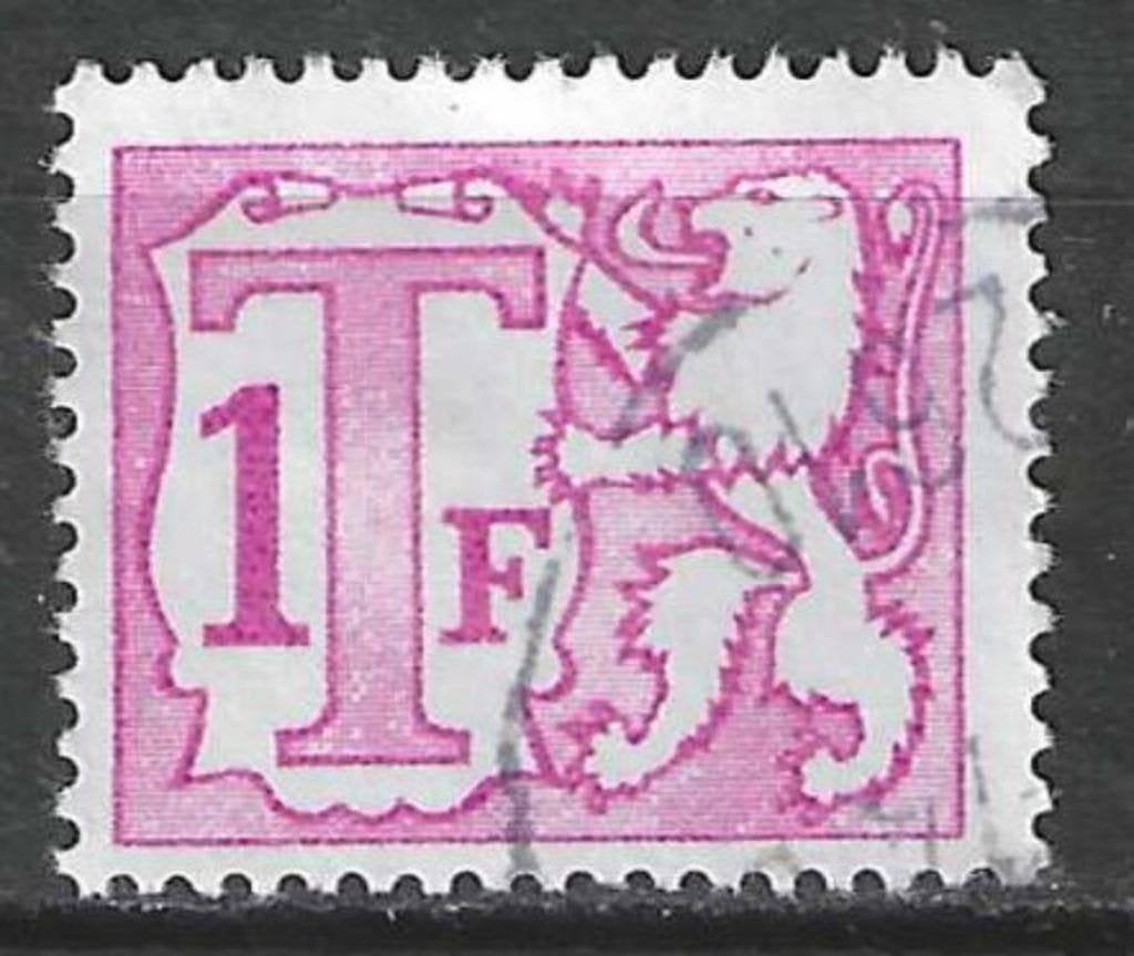 Belgique 1966G - OBP 66TX - Timbre fiscal 1 F. (ST), Timbres & Monnaies, Timbres | Europe | Belgique, Envoi, Affranchi, Oblitéré