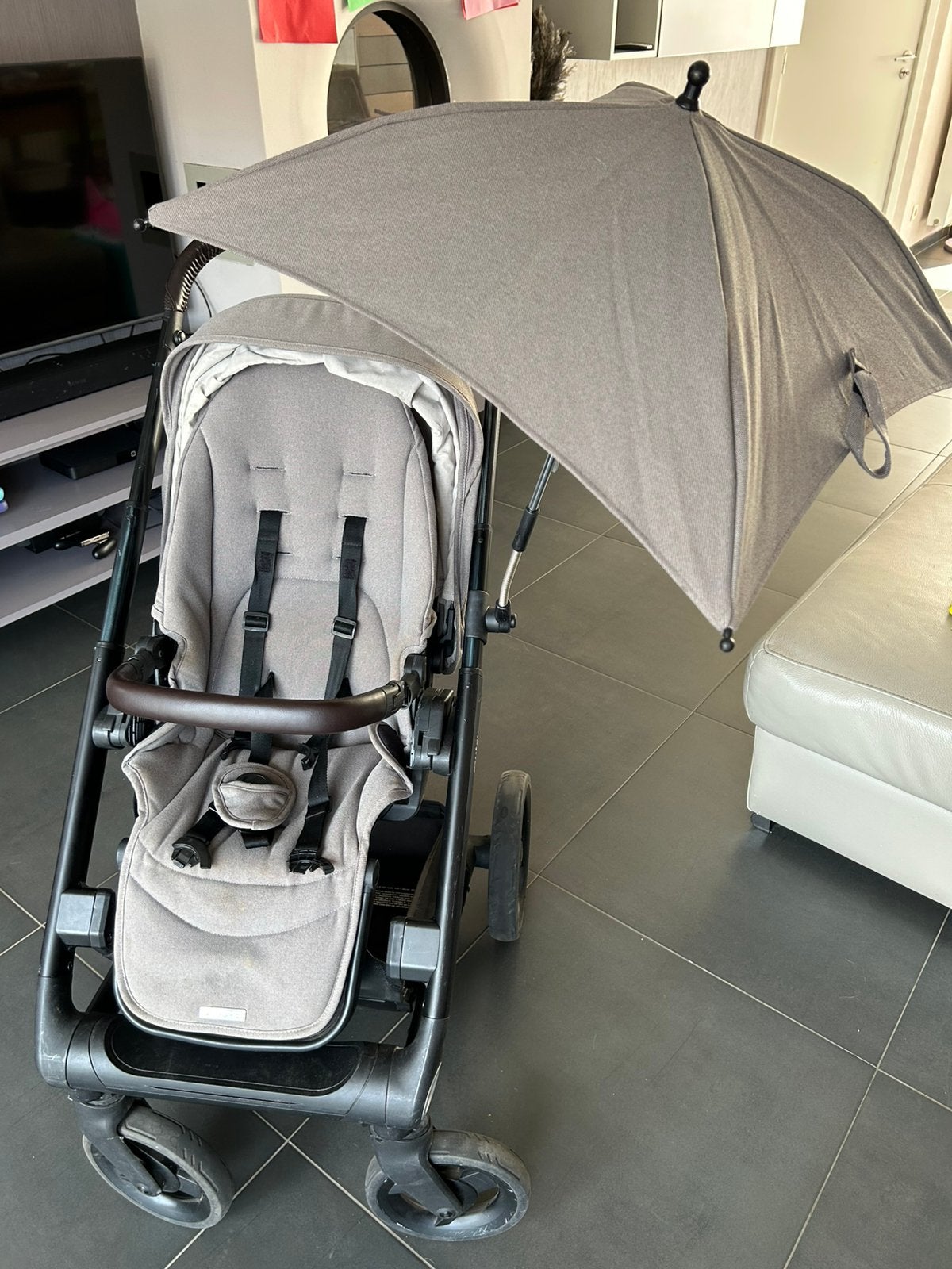 Grijze Mutsy buggy met toebehoren, Kinderen en Baby's, Ophalen, Gebruikt, Overige merken, Voetenzak