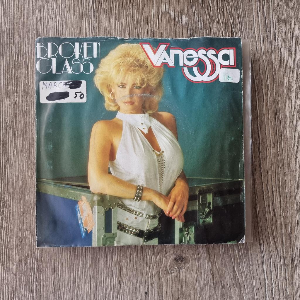 7" Vanessa - Broken glass, Cd's en Dvd's, Vinyl Singles, Gebruikt, Single, 1980 - 1989, Pop, 7 inch, Ophalen of Verzenden