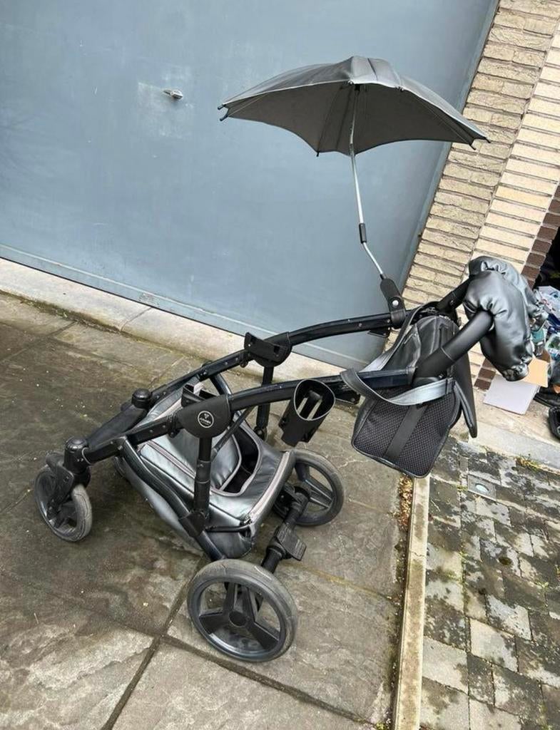 Yunama kinderwagen 3in1 – compleet set + accessoires, Zo goed als nieuw, Zonnekap, Ophalen, Overige merken