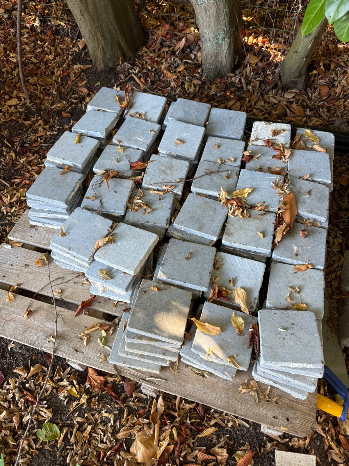 190 recuperatietegels 15x15 cm, Doe-het-zelf en Bouw, Ophalen, Gebruikt