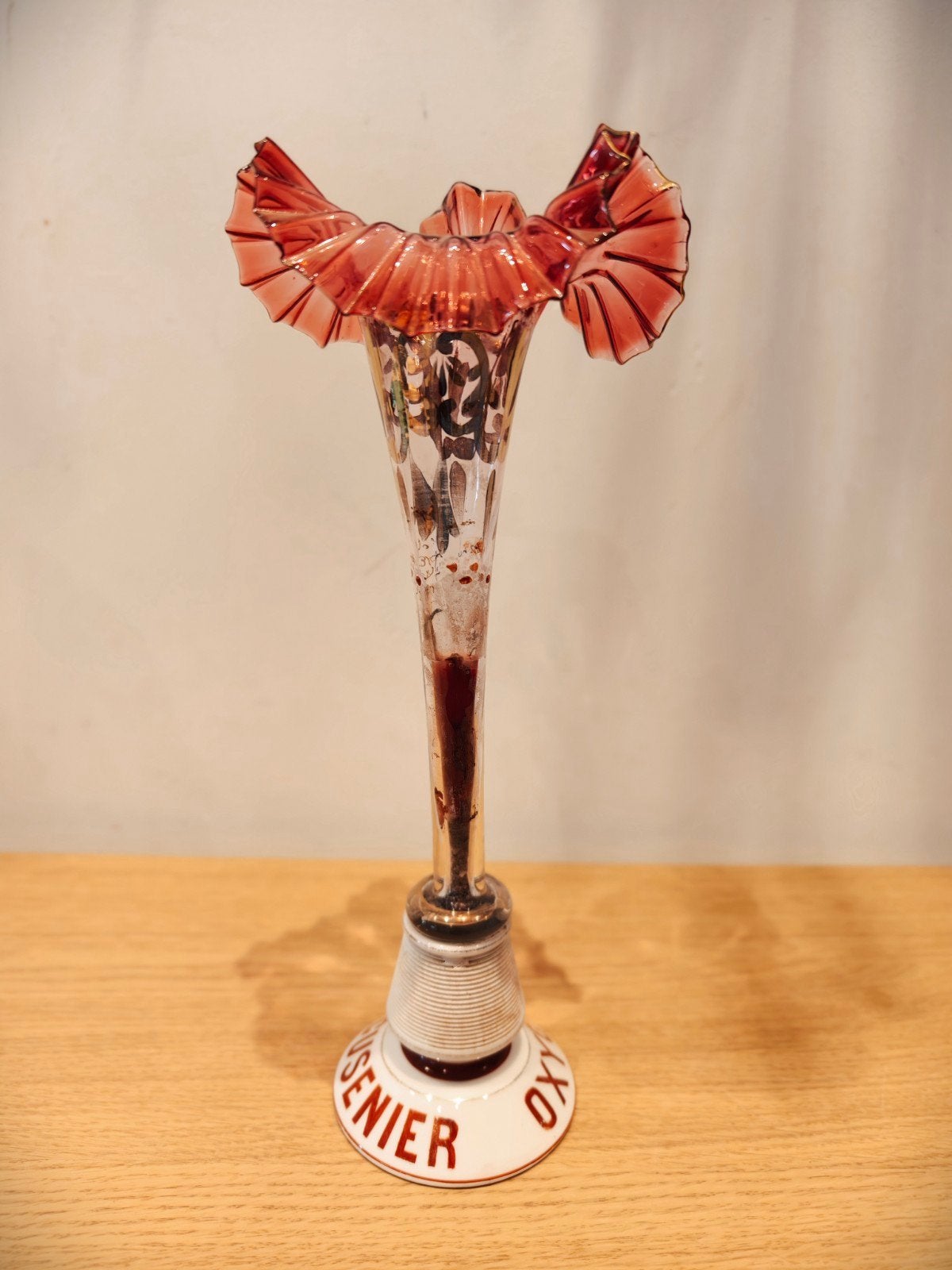 ancien vase soliflore vintage, Verre, Ensemble, Enlèvement ou Envoi, Objet