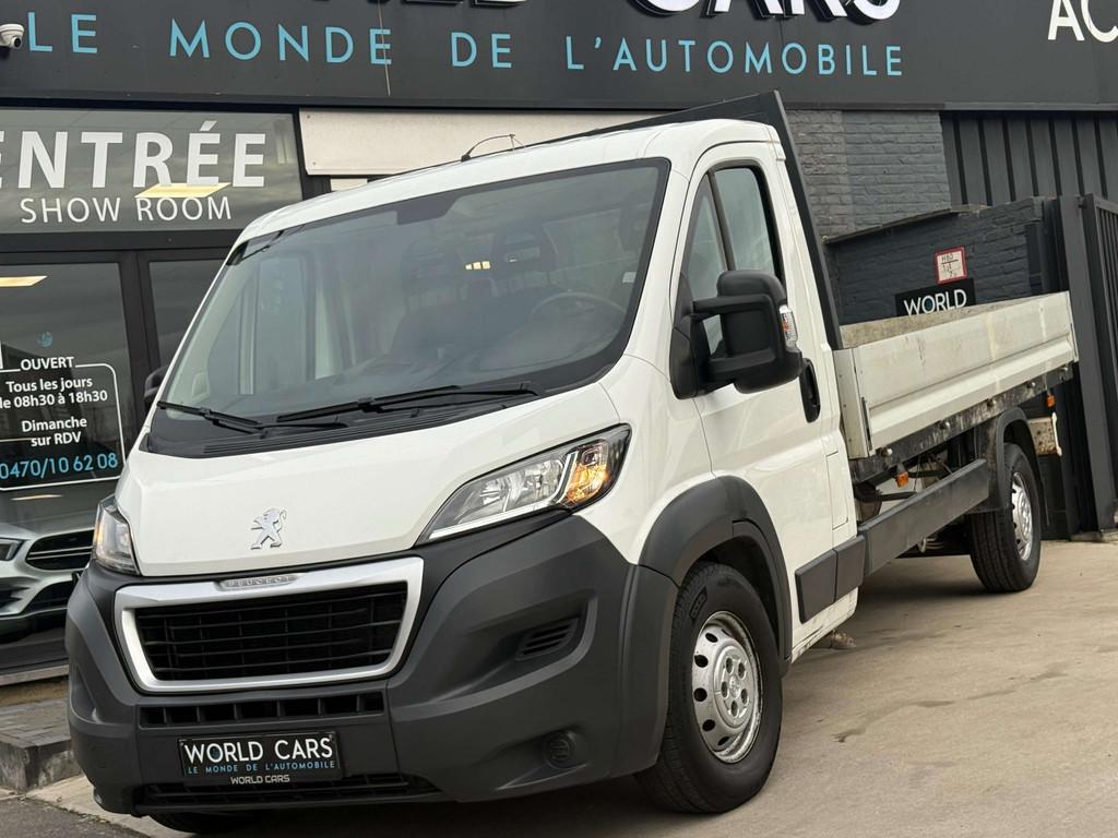 Peugeot Boxer 3.0 HDi L4 BENNE EXTRA LONG TVAC*BTWIN GARANTI, Auto's, Voorwielaandrijving, Euro 5, Stof, Gebruikt