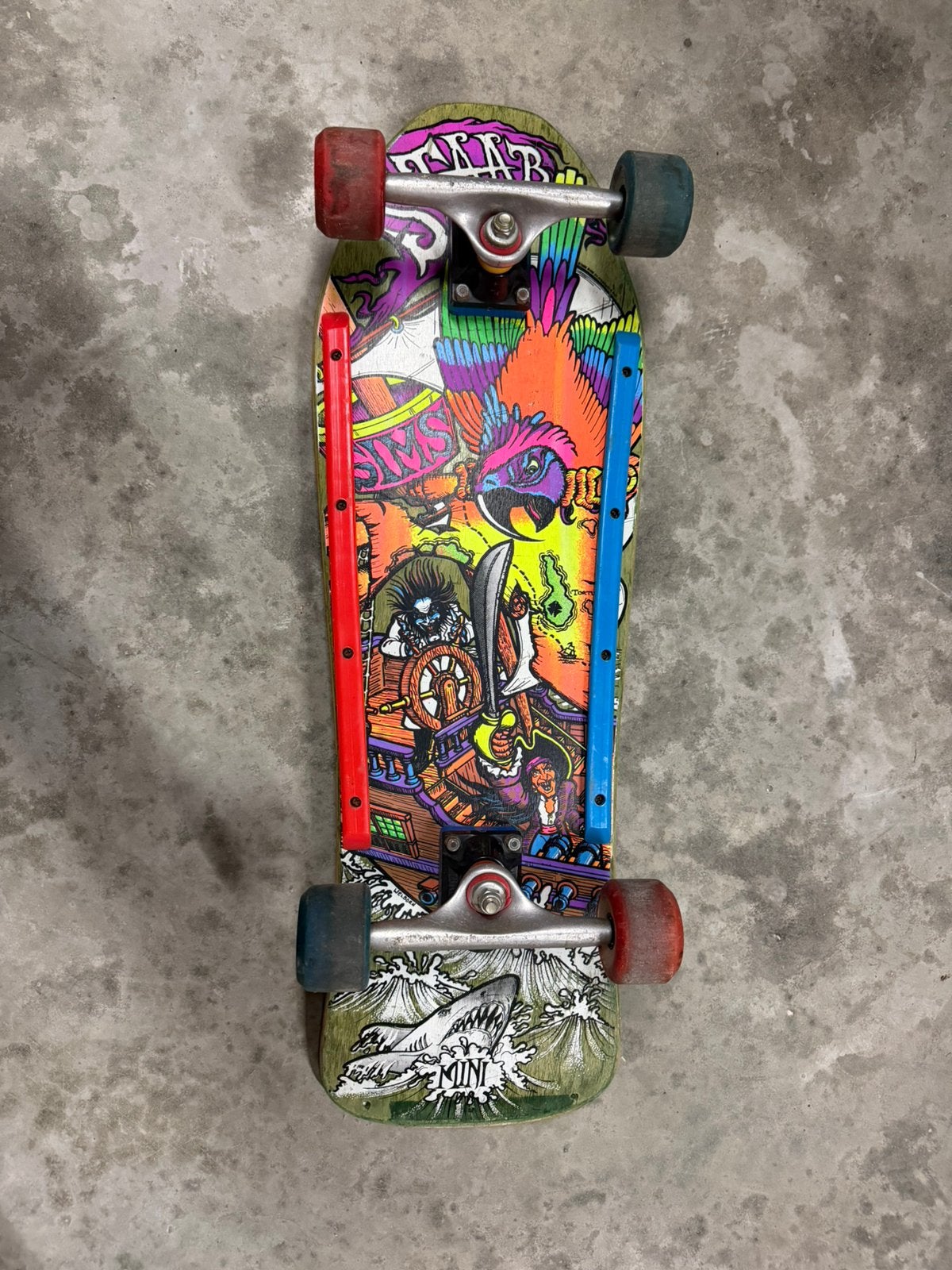 Planche à roulettes Vintage Sims Stab Pirate Mini, Enlèvement ou Envoi, Comme neuf, Skateboard