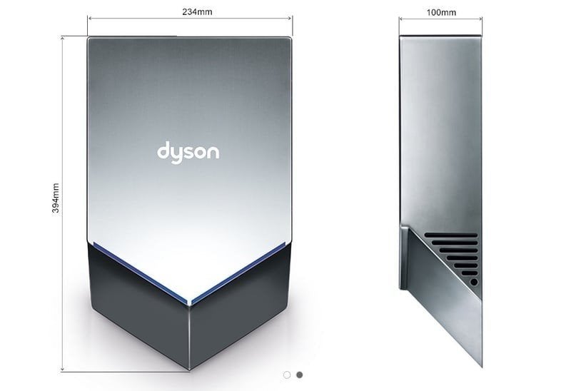Dyson | Airblade HU02 V - Grijs/Nikkel - Handdroger, Ophalen of Verzenden
