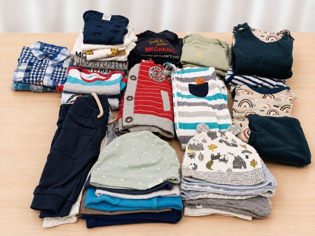 Pakket babykleding maat 62/68 – 40 stuks, Ophalen, Gebruikt, Jongetje, Pakje