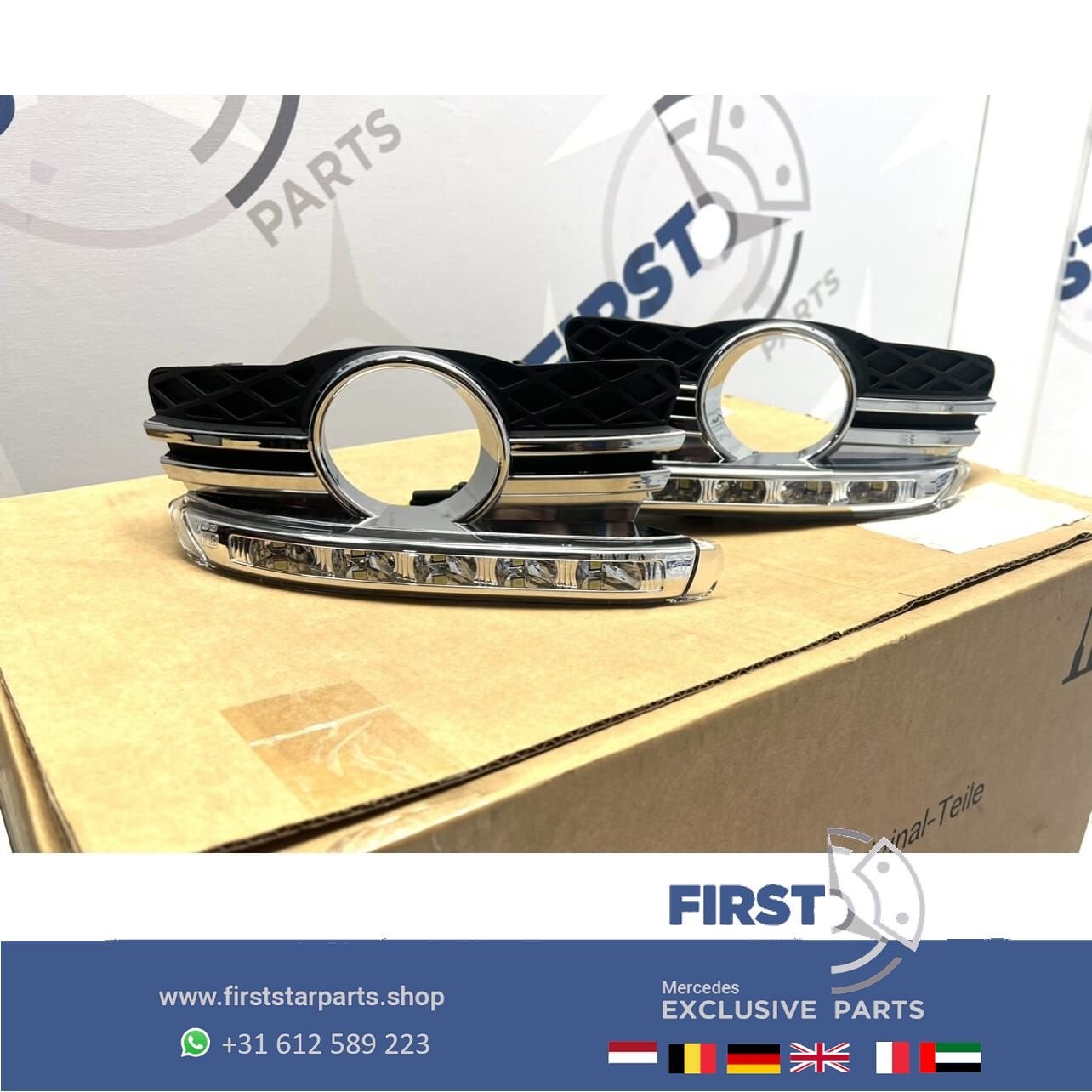 W204 AVANTGARDE LED MISTLAMP dagrijverlichting LR SET Merced, Utilisé, -, -, Enlèvement ou Envoi