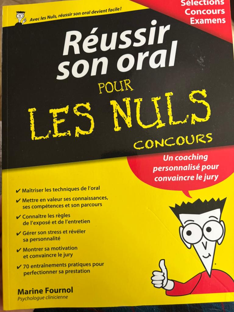 Réussir son oral pour les nuls, Livres, Conseil, Aide & Formation, Enlèvement, Comme neuf