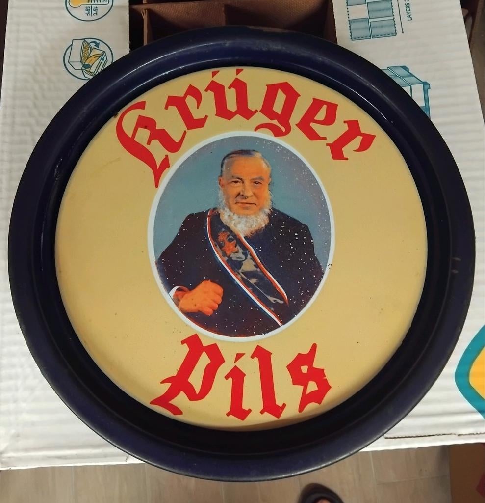 Kruger pils emaille bierschotel, Verzamelen, Ophalen of Verzenden