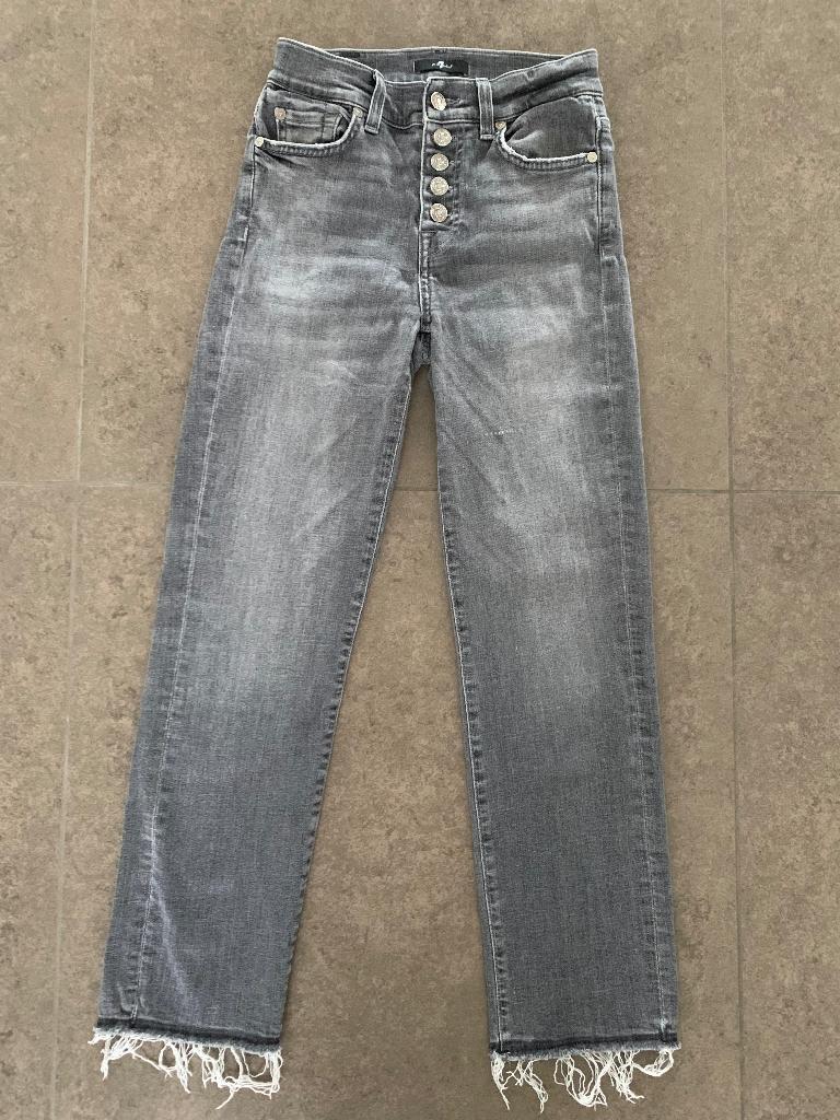 Grijze jeans 7 for all Mankind, maat 26 In nieuwe staat, Ophalen of Verzenden, Zo goed als nieuw, W27 (confectie 34) of kleiner
