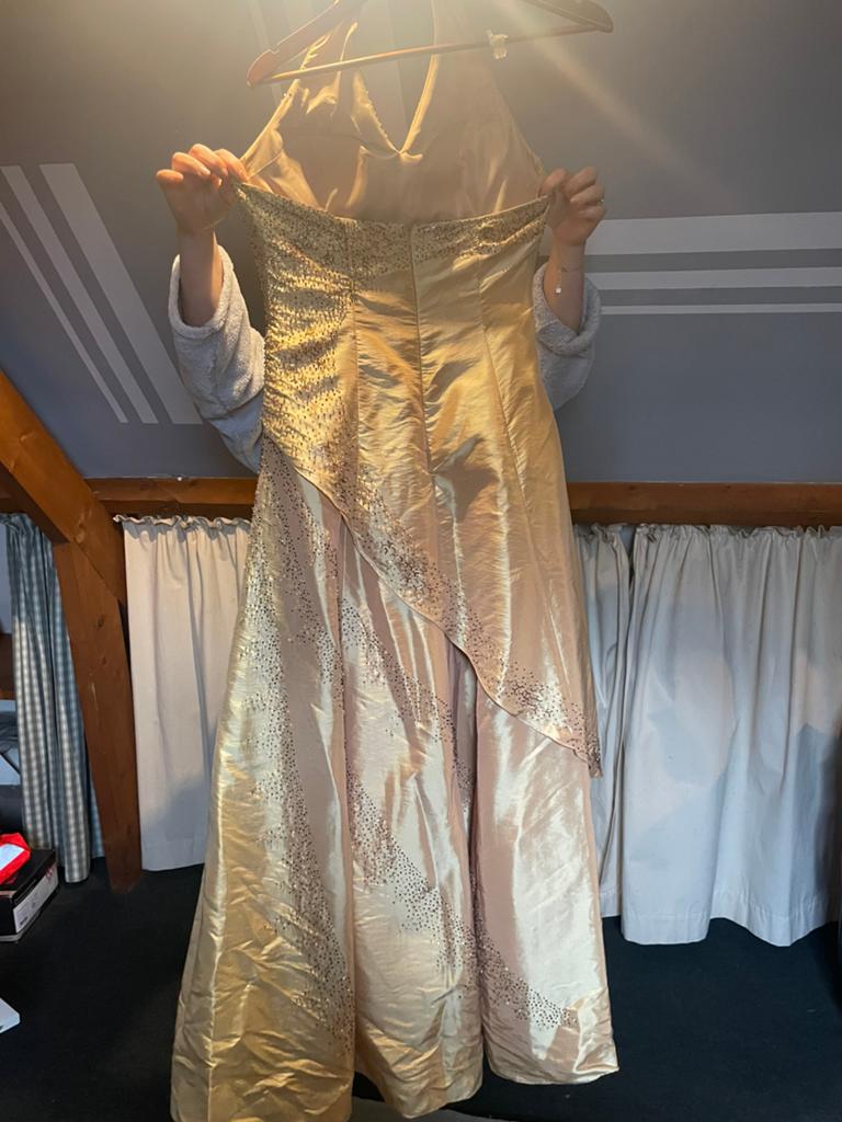 Goude kleed, Kleding | Dames, Gelegenheidskleding, Ophalen, Zo goed als nieuw