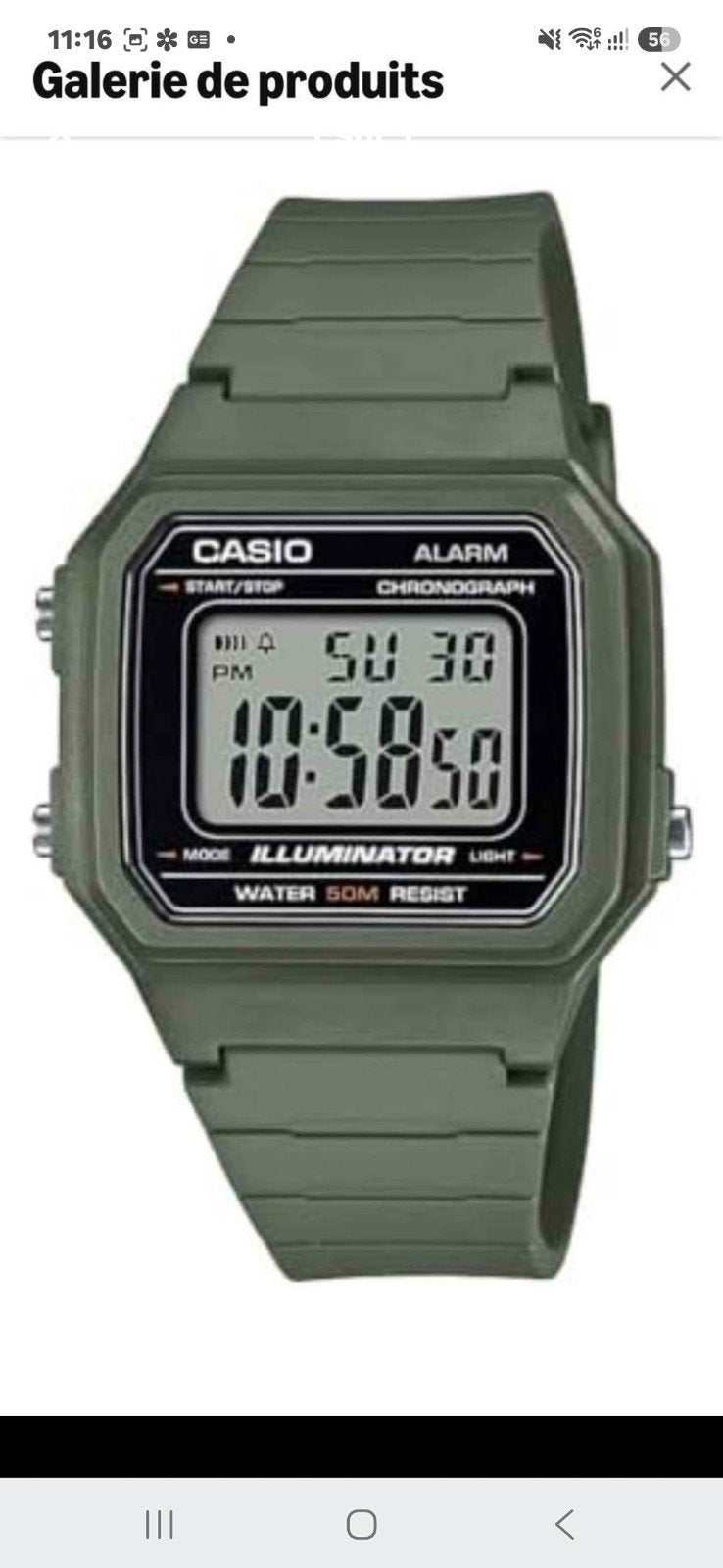 montre casio, Montre-bracelet, Casio, Comme neuf, Synthétique