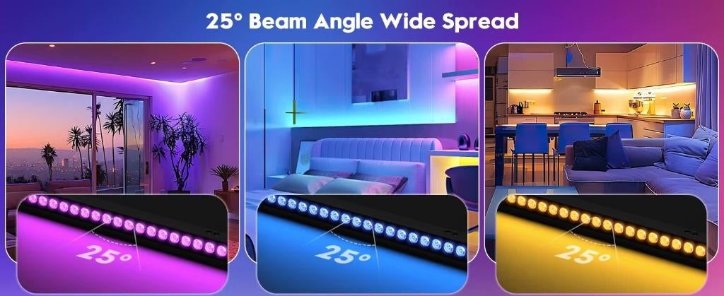 Nieuwe First Class 24 x 20W RGB Led Bar Spot, Muziek en Instrumenten, Licht en Laser, Nieuw, Licht, Geluidgestuurd, Kleur, Stroboscoopeffect