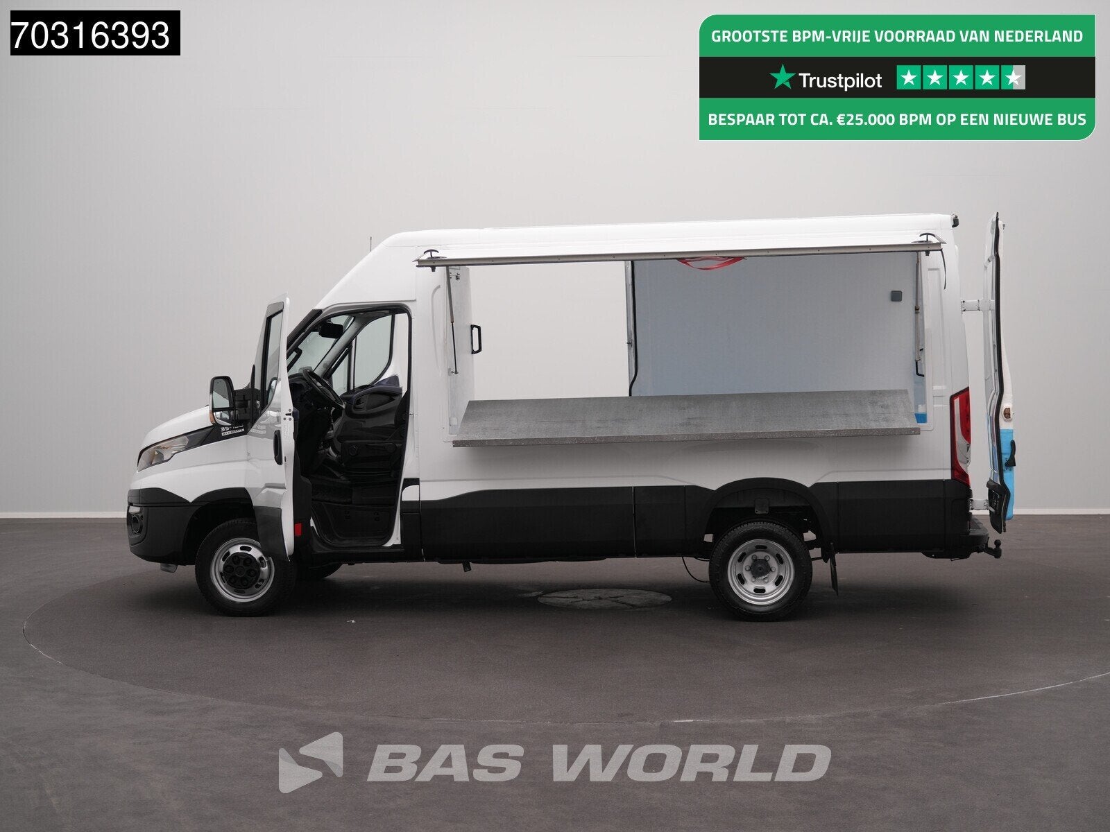 Iveco Daily 35C18 3.0L Automaat Foodtruck L2H2 3,5t Trekhaak, Achat, Euro 6, Entreprise, Feux de virage