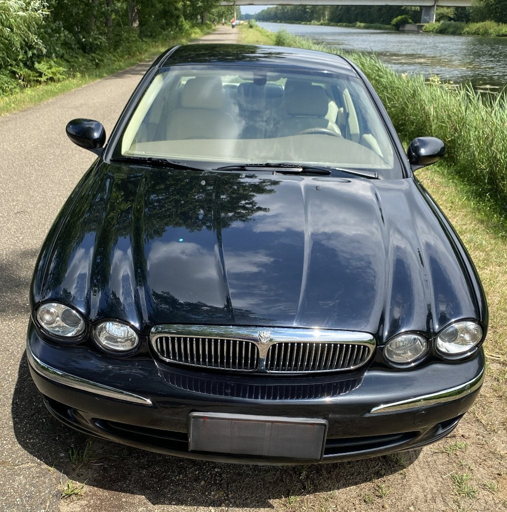 Jaguar X-type executive - zwart - 2.0 Diesel - 118000 km, Autos, Jaguar, Cuir, Achat, 149 g/km, Boîte manuelle