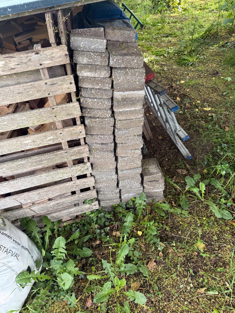Betonklinkers, Tuin en Terras, Tegels en Klinkers, Ophalen, Gebruikt, Beton, Klinkers