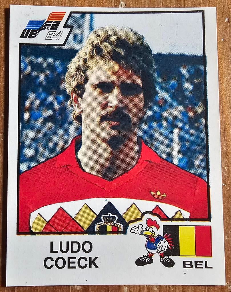 Panini Euro 84 nr 98 Ludo Coeck Ongebruikt Voetbal België!, Ophalen of Verzenden, Sticker