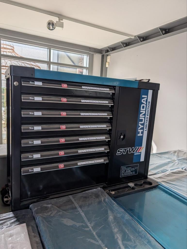 Gereedschap kar gevuld nieuw, Enlèvement